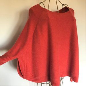 Eileen Fisher orange cashmere sweater size M
